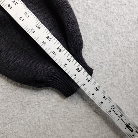 Threaded Leaf Sweater L Black Cowgirl Boots Big Pink Bow Western Rodeo Party - Picture 13 of 15